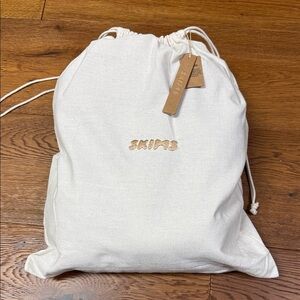 SKIMS Ivory Drawstring Pouch